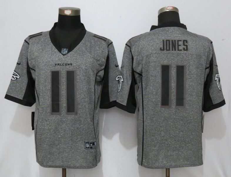 New Nike Atlanta Falcons #11 Jones Gray Men Stitched Gridiron Gray Limited Jersey->->NFL Jersey